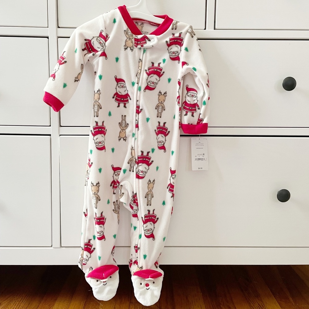 Carter’s Fleece Santa Footed Pajamas